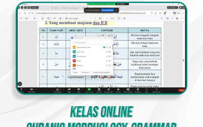 Kelas Quranic Morphology and Grammar | 45