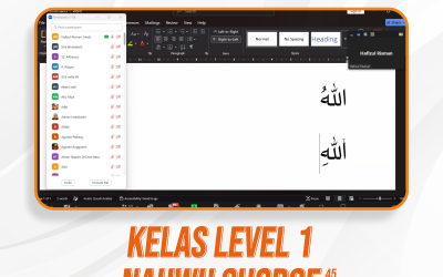 Kelas Level 1 Nahwu Shorof Angkatan 45 Pertemuan Pertama