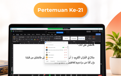 Hiwar Qur’ani Pertemuan Ke-21