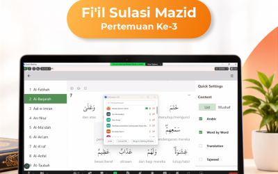 Kelas Bahasa Quran Level 3 Fi’il Sulasi Mazid Angkatan 12 Pertemuan Ke-3