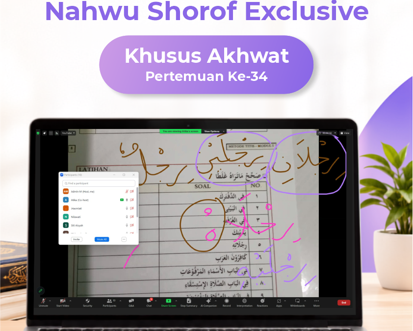 Nahwu Shorof Exclusive Akhwat Pertemuan Ke-34