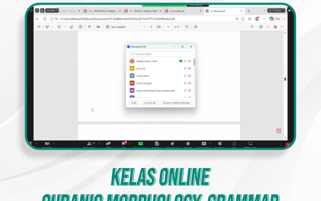 Kelas Quranic Morphology and Grammar | 46