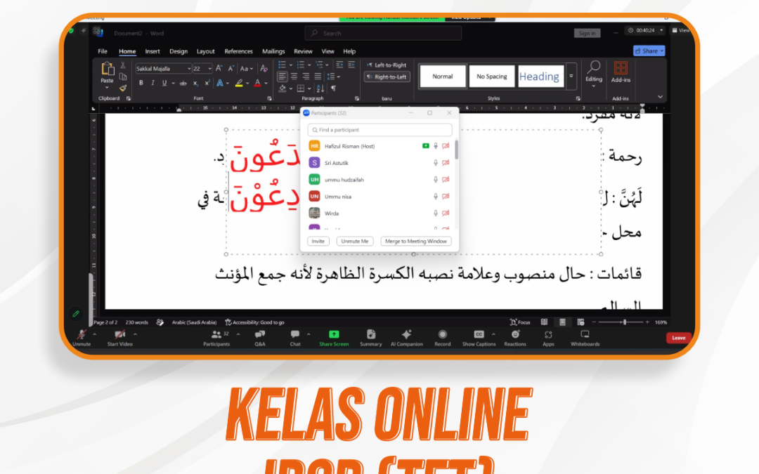 Kelas Irob TFT (Training For Trainer) Ujian