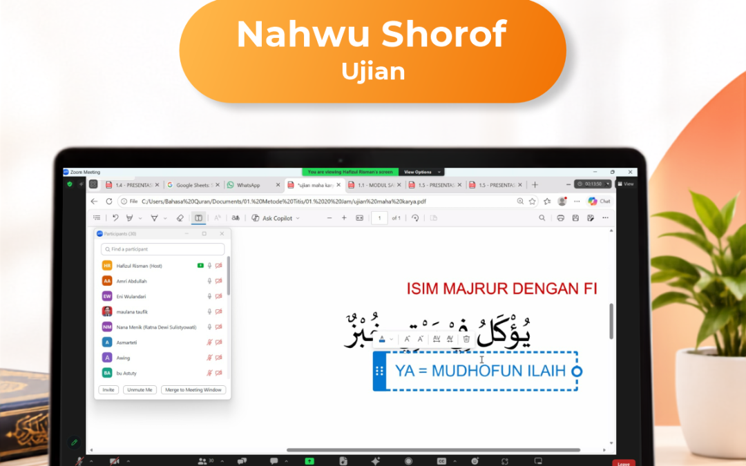 Nahwu Shorof Angkatan 44 Ujian