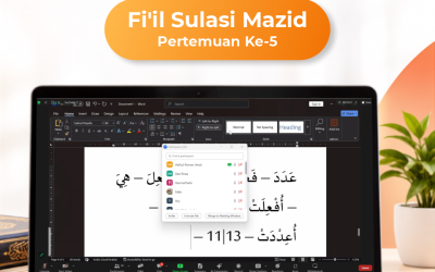 Kelas Bahasa Quran Level 3 Fi’il Sulasi Mazid Angkatan 12 Pertemuan Ke-5