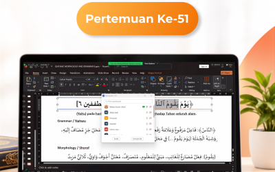 Kelas Quranic Morphology and Grammar | 51
