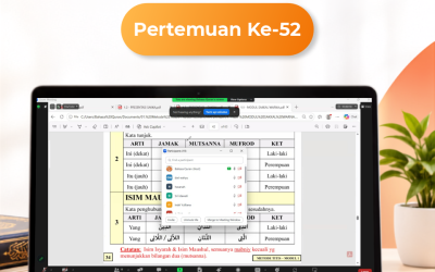 Kelas Quranic Morphology and Grammar | 52